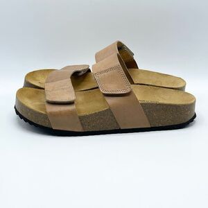 Plakton Cult Double Strap Cork Bed Hook and Loop straps sandals - Women’s EU 40